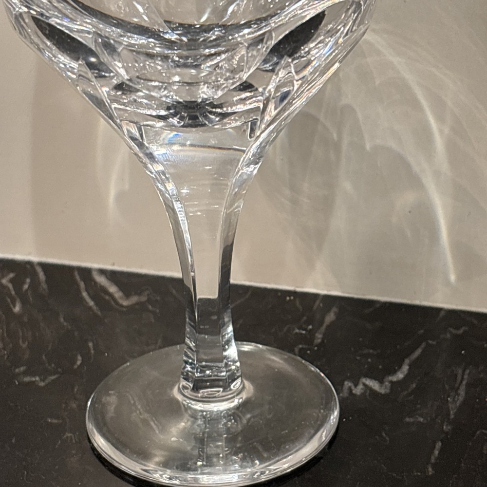 Atlantis Evora Cut Crystal 9 oz. Water Glasses Goblets - Set Of 10 - Picture 6 of 8